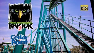 2022 Raptor Roller Coaster On Ride Front Seat 4K POV Cedar Point screenshot 5
