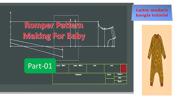 Romper Pattern Making For Baby bangla tutorial //Crochet jumpsuit // Baby romper