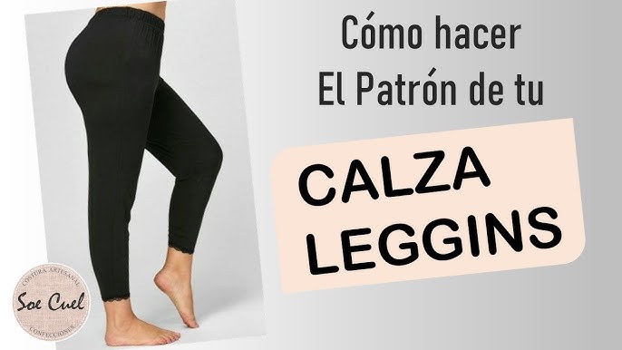 Leggins levanta cola S-M-L - Patrón - escalado - corte y