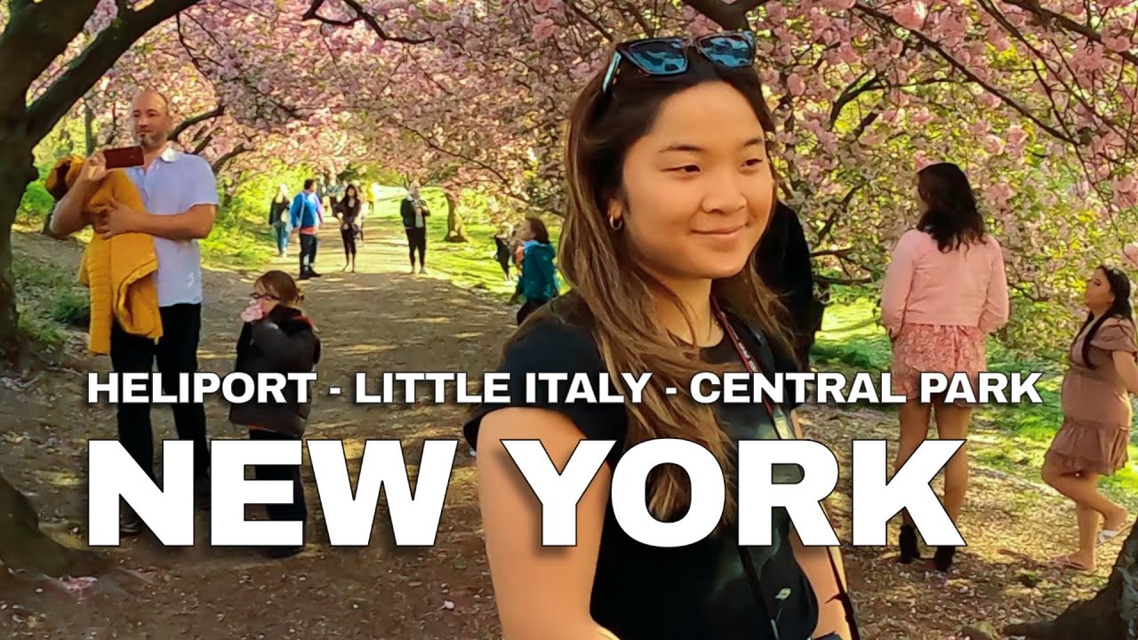 New York City, USA 🇺🇸 • Heliport - Little Italy - Central Park • Walking Tour