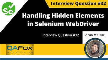 How to handle hidden elements in Selenium WebDriver? (Interview Question #32)