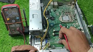 Hp Prodesk 400 G4 SFF Push power Button light is on then release button off the light immediately