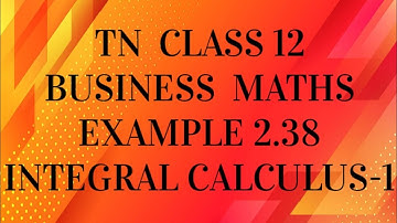 TN 12th business maths chapter 2 example 2.38