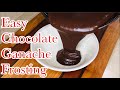 Chocolate Ganache With Cocoa Powder | Chocolate Frosting  Recipe
