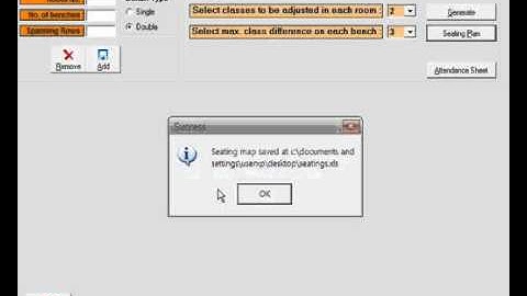 Examination seating arrangements