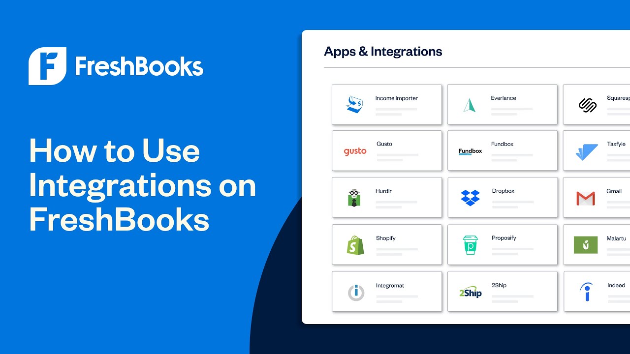 How to Use Integrations on FreshBooks FreshBooks Accounting YouTube