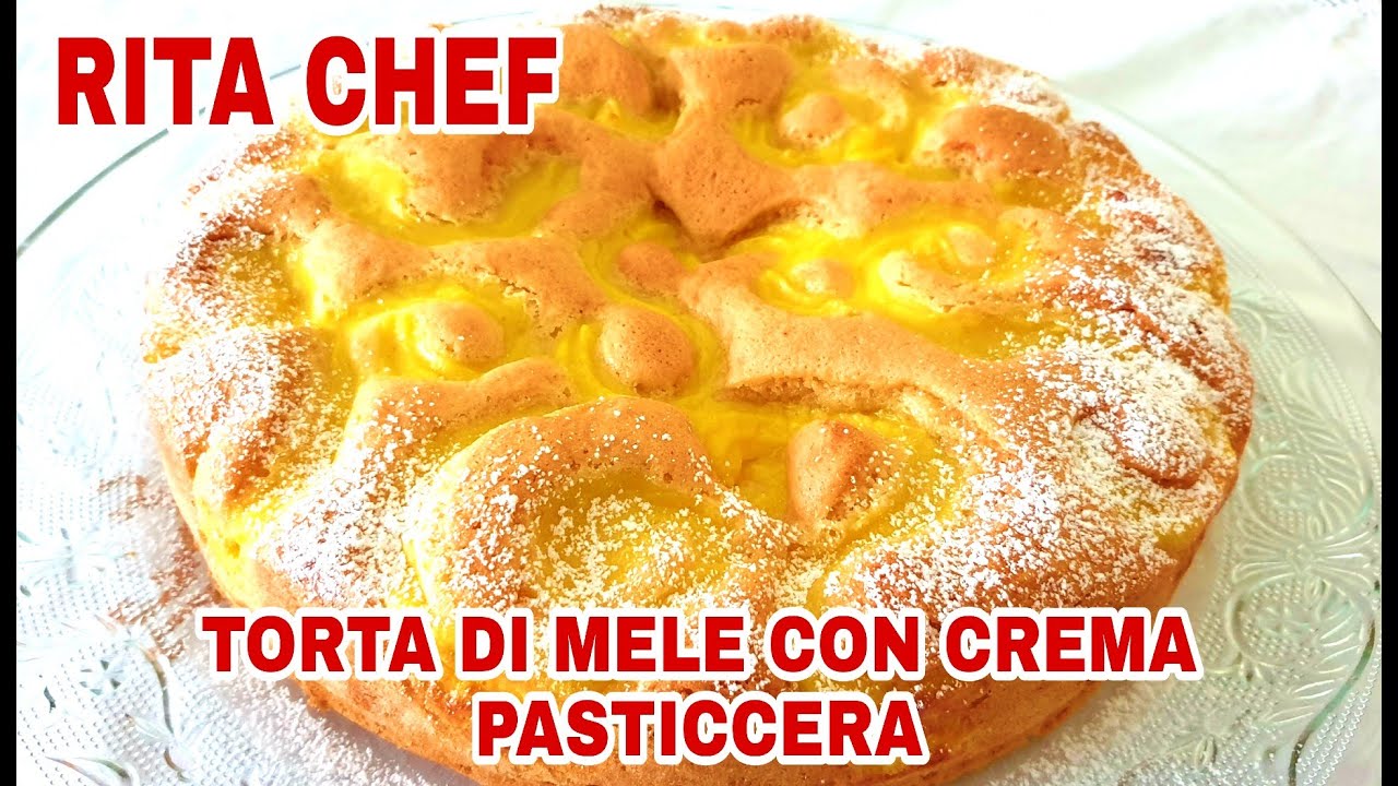 TORTA DI MELE CON CREMA PASTICCERA🍎RITA CHEF | Bella come un Bouquet.
