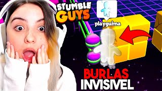 Testei Burlas com EMOTE INVISÍVEL no BLOCKDASH do Stumble Guys! Fiz o Impossível...