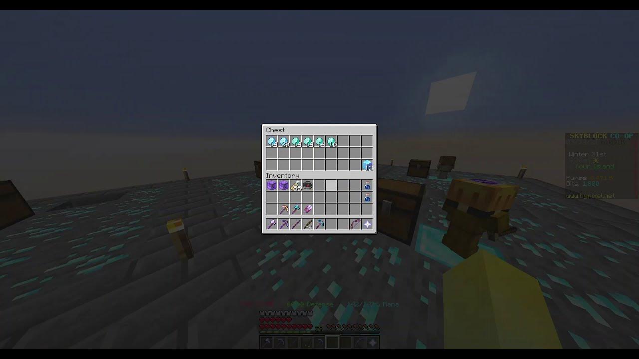 minecraft hypixel skyblock 13 enchanted diamond blocks YouTube