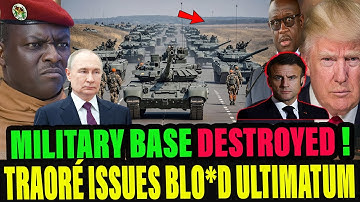 A huge tragedy! Today, TRAORÉ And RUSSIA brutally destroyed a NATO military base in ECOWAS.