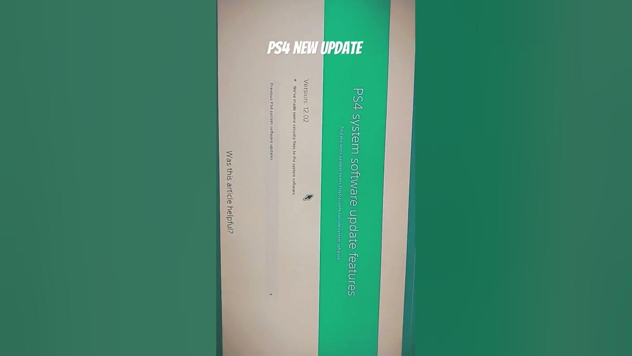 New ps4 update youtube