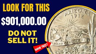 Don't Spend This 1912 Arizona Quarter Dollar! Coins worth money look for this! 1912 Rare Coins Value