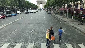 Arc de triomphe time lapse