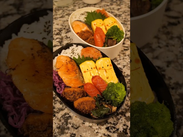 【お弁当作り】1分で見る！家であるもので #Shorts #お弁当 #obento