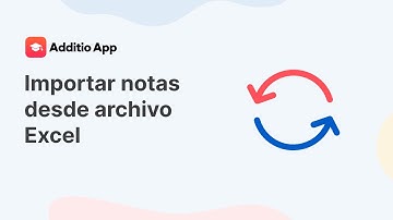 Importar notas desde archivo Excel