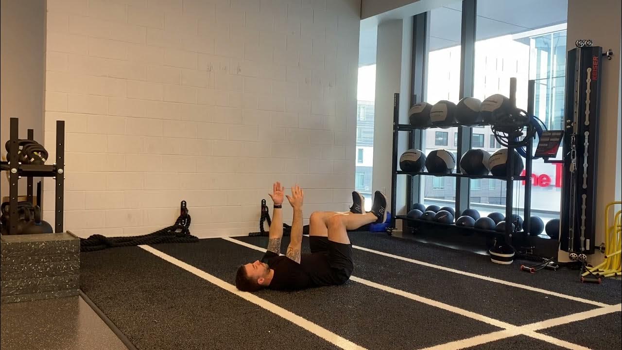 Lying 9090 Chin Tuck w/ 2Arm Reach YouTube