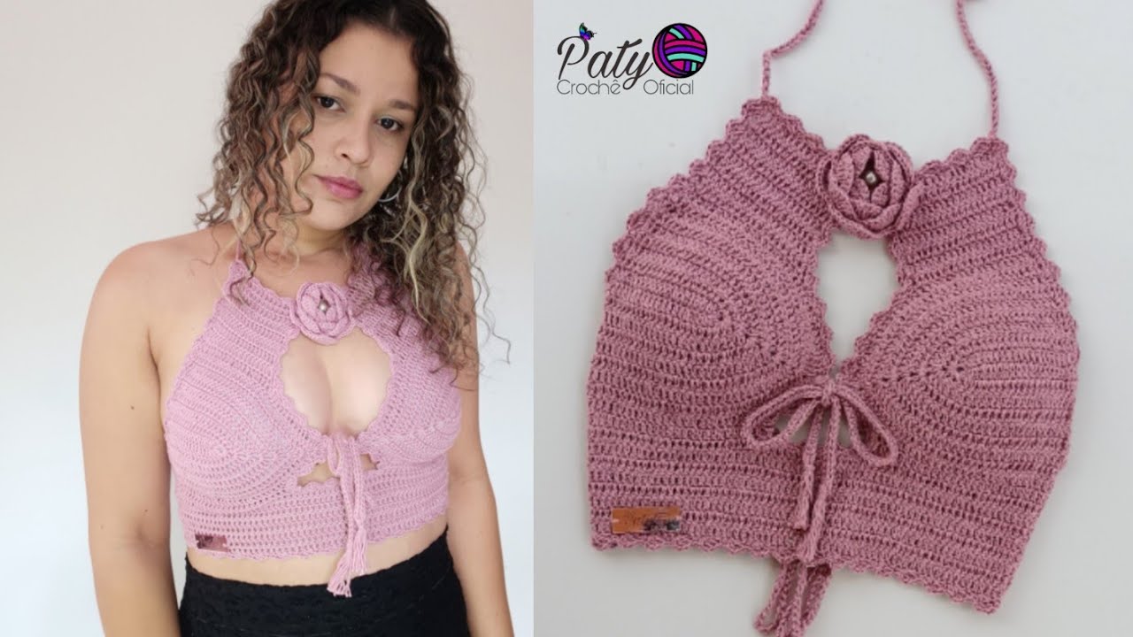 Cropped Crochê Glamour 🌷 (PP ao GG)