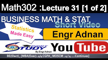 MTH302 Short Video| Lecture 31 |Part 1 of 2 | VU Short Lecture |MTH 302 Short Videos