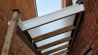 Making a 'lean to' roof for a walkway  Part 1