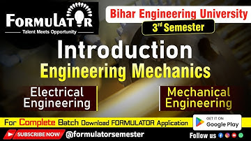Engineering Mechanics Basics Explained | BEU 2025 Syllabus | 3rd Semester