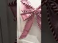 Raz 17" Pink and Peppermint Bow Christmas Ornament 4631079