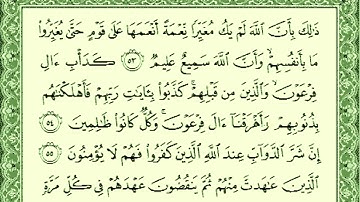 سورة الأنفال - بصوت الشيخ صلاح بوخاطر من آية 41 الى آية 75 النهاية