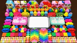 RAINBOW Slime ! Mixing Random Things into GLOSSY Slime ! Satisfying Videos #790