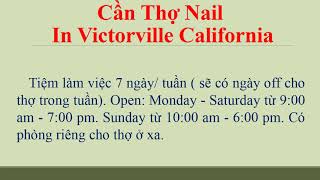 Can Tho Nail In Victorville California