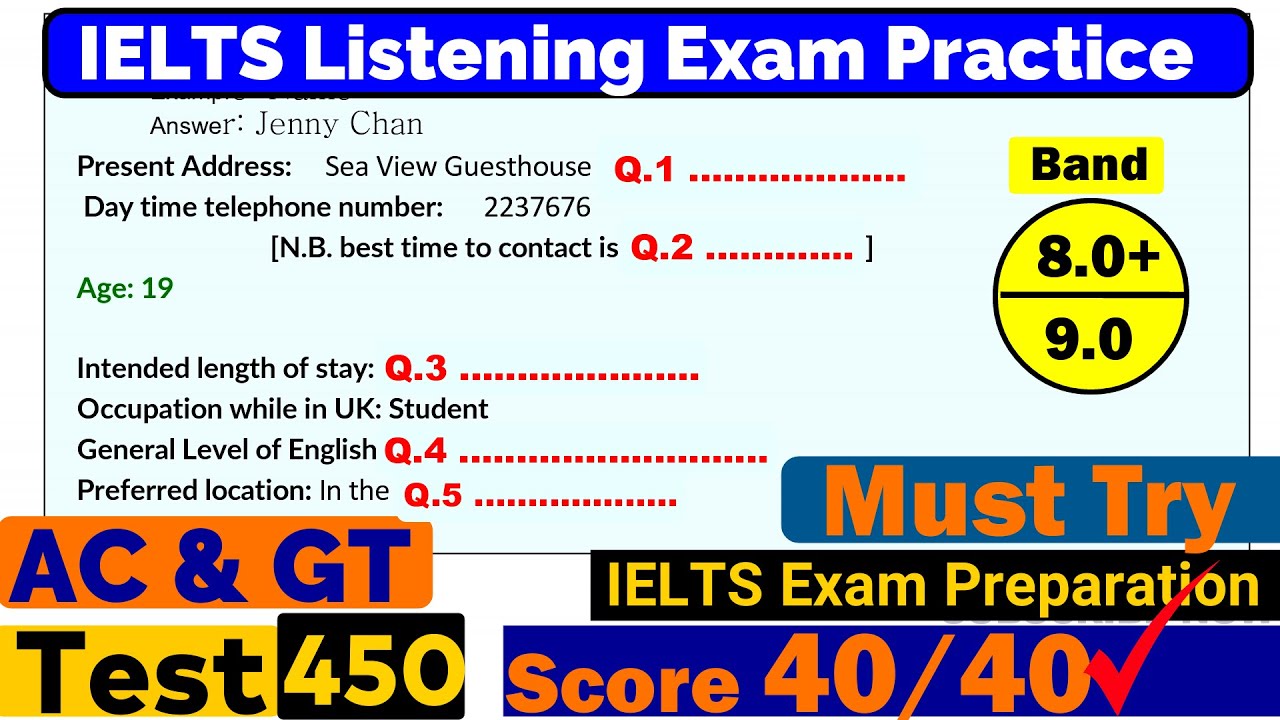 IELTS Listening Practice Test 2024 with Answers Real Exam   450 