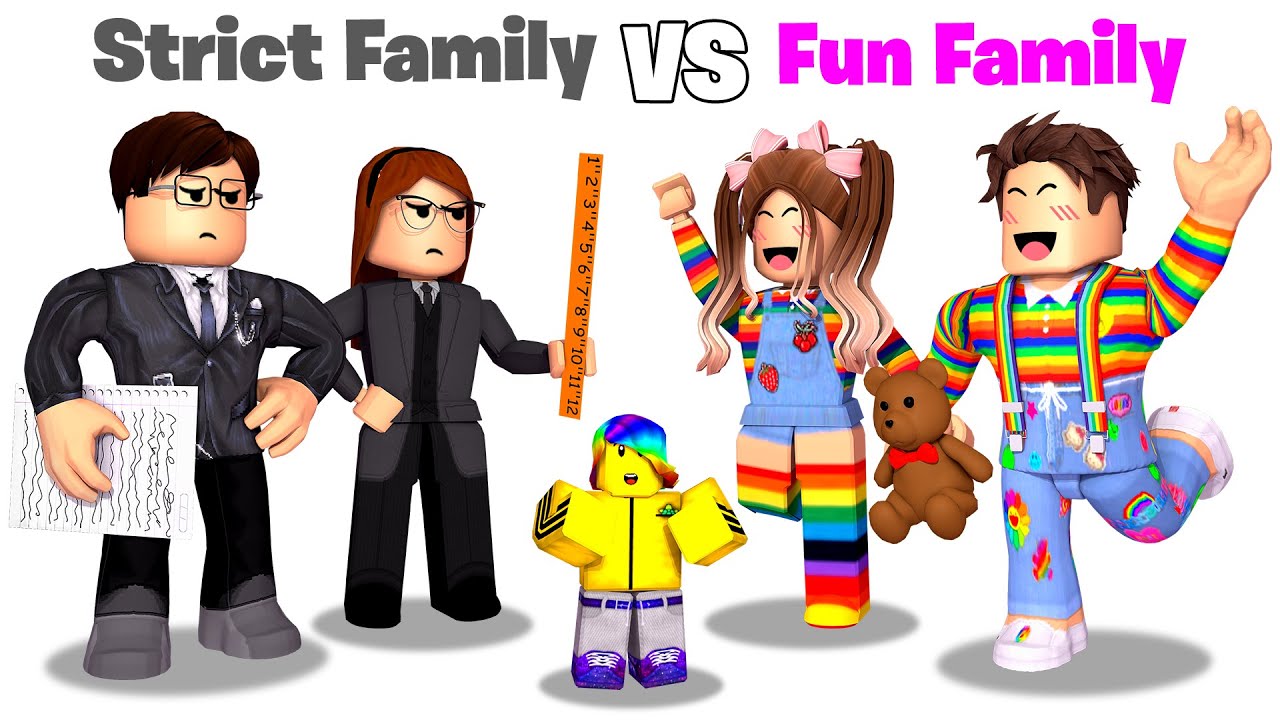 Roblox STRICT Family vs FUN Family 