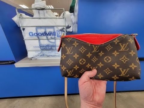 REAL LOUIS VUITTON? GOODWILL! THRIFT WITH ME! #LouisVuitton 