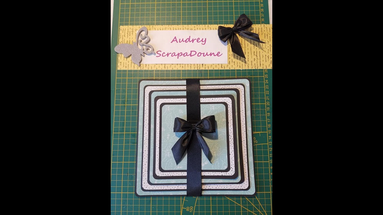 Tuto carte et mini album Pyramide scrapbooking