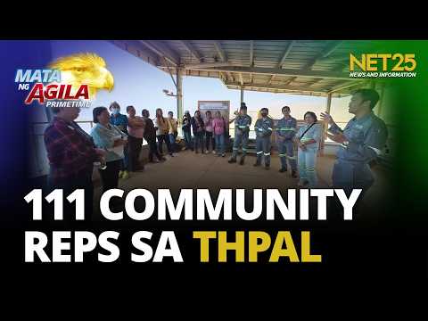 111 community representatives lumahok sa THPAL plant tour