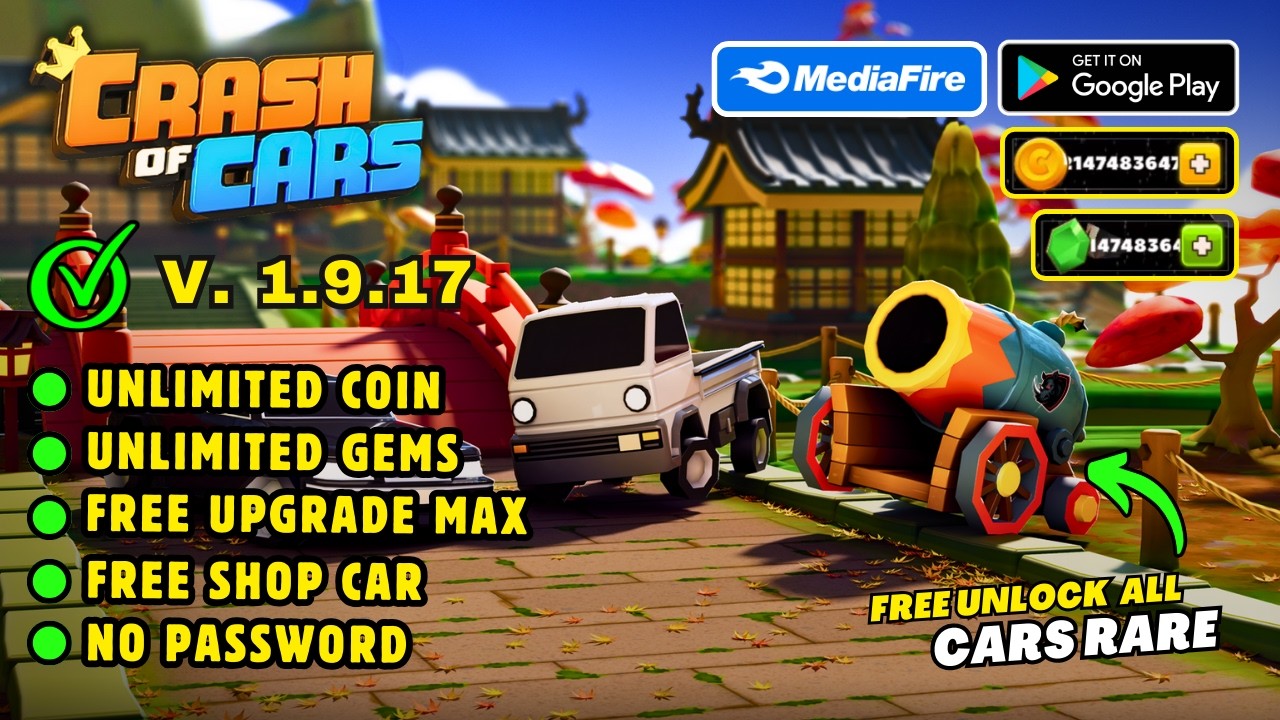 Crash Of Cars Mod Apk V. 1.9.17 New Updated 2025