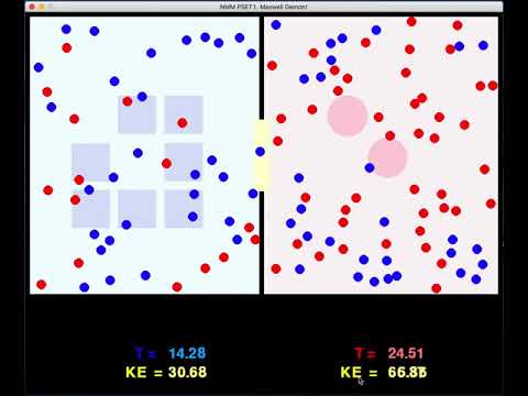 NMM. Python Simulation of Maxwell´s Demon using pygame.