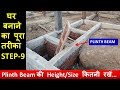 Plinth Beam को Road से कितनी ऊंचाई पर रखें ?..STEP-9