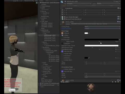 MCS Female Problem: MCS Female Shader Rendering Mode Problem