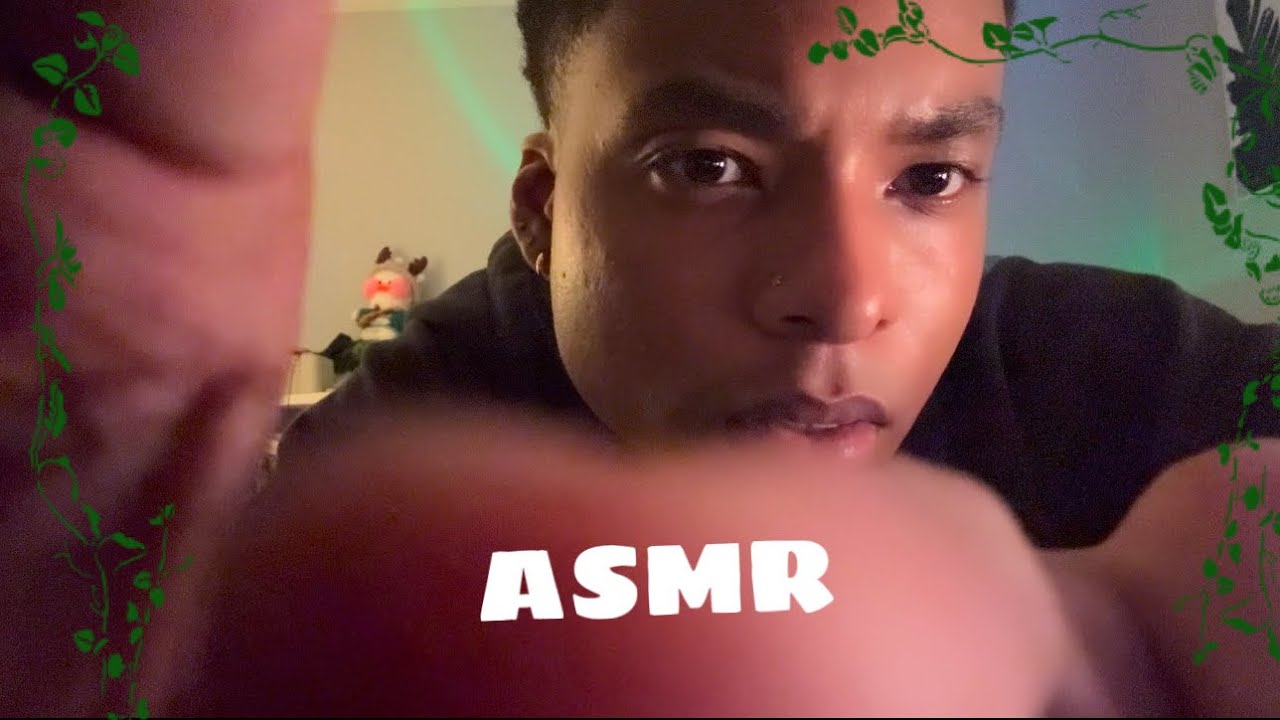 [ASMR] Getting something out of your eye but with rain sounds :) (camera touching)
