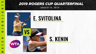 Elina Svitolina vs. Sofia Kenin | 2019 Rogers Cup Quarterfinal | WTA Highlights