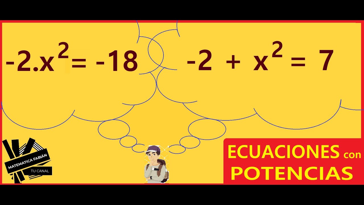 DESPEJAR POTENCIAS en ECUACIONES (paso a paso) YouTube
