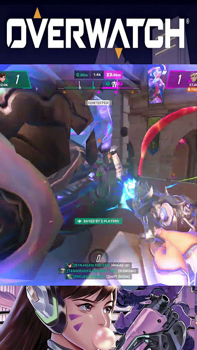 Stadium D.Va is something else 😂 #overwatch2 #overwatch #dva #tank  #gaming #stadium #squishy #nano