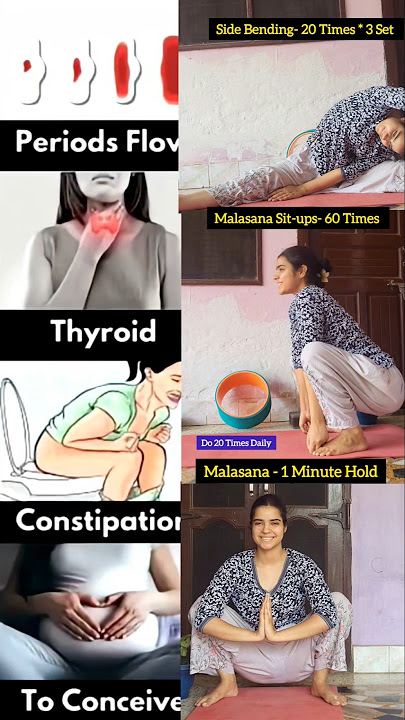 🌺3 Powerful Yoga Asanas  -Women’s Health Issues🧘‍♀️   #WeightLossYoga #BellyFatBurn #YogaForWomen