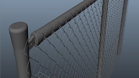 Maya 2014 tutorial : How to model a chain link fence