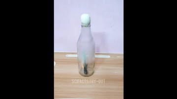 Fire and Vacuum Magic The Egg Inside the Bottle Experiment #experiment #tricks #science #shorts