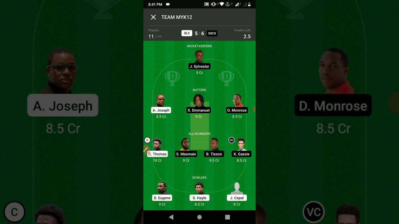 BLS vs SSCS Dream11 | BLS vs SSCS Dream11 Prediction | bls vs sscs |sscs vs bls | st lucia t10 blast