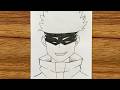 How to draw Gojo Satoru step by step | Easy anime Drawing