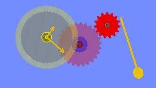 Created an Escapement and clock works with Algodoo.