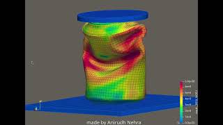 can crushing simulation using code_aster