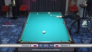 Стол № 15 /Лисица Александр - Пророк Евгений / Кубок Public club Billiards