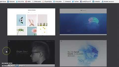 Setting Up an Art Portfolio on Weebly